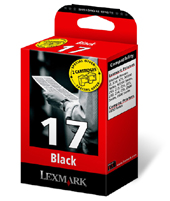 Lexmark High Resolution Moderate Use Black Cartridge No. 17 (Twin Pack)